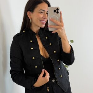 CHAQUETA ANTE BOTONES